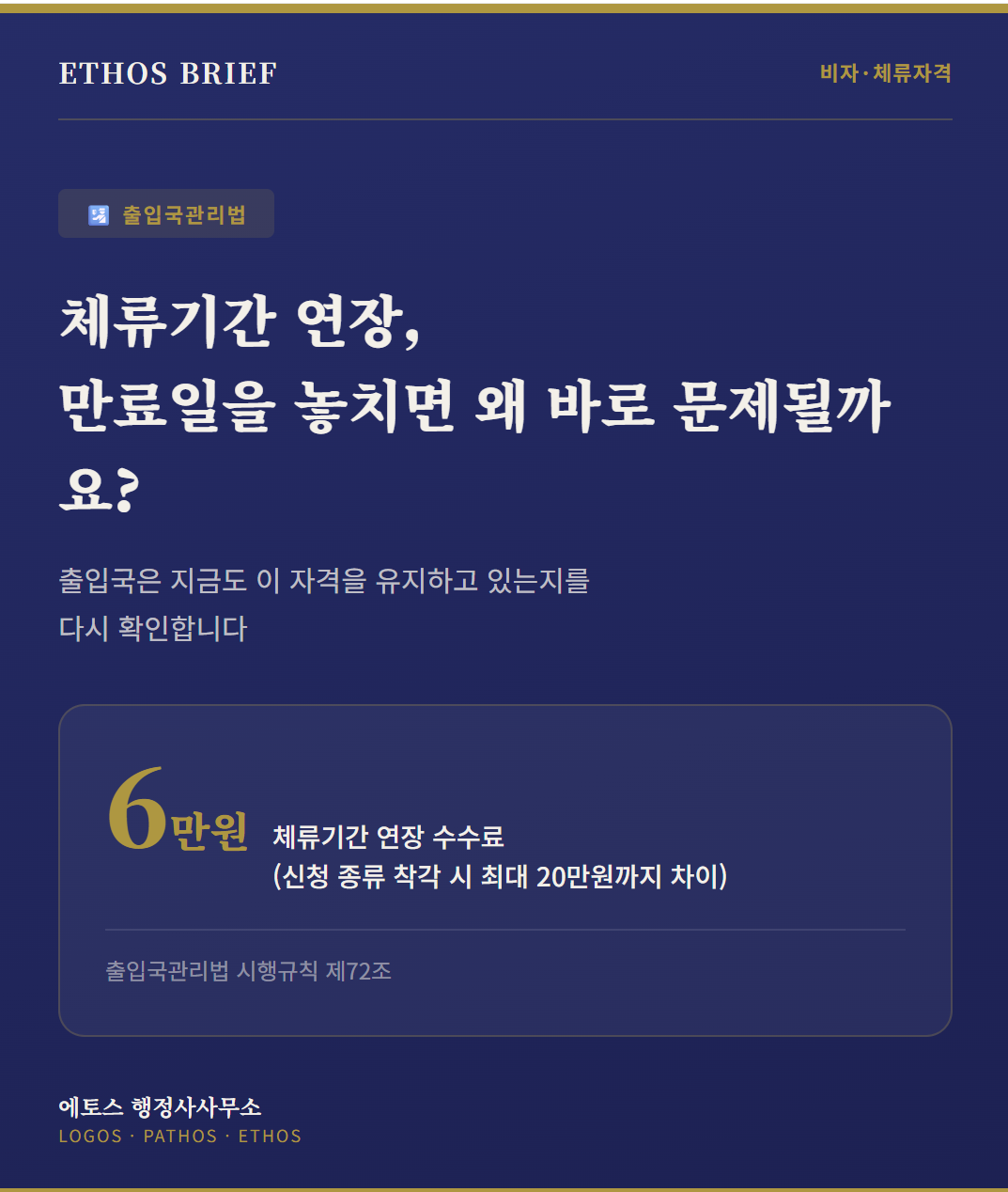 Extension of Stay in Korea — Why Missing Your Visa Expiration Date Can Become a Serious Problem cover