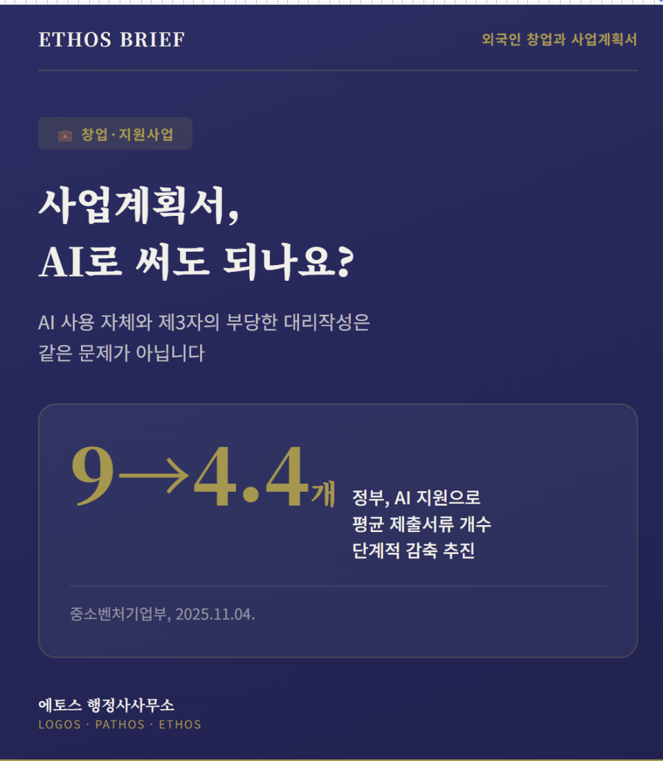 Can You Use AI to Write a Business Plan in Korea? — What Foreign Entrepreneurs Should Know in 2026 cover